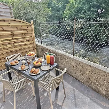 Vue Riviere, Elegant T2, Neuf, Terrasse, Rdc Apartament *